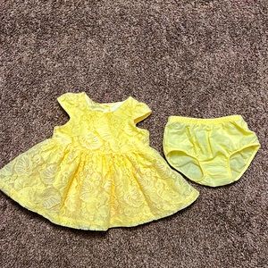 Yellow 0-3 month dress